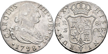 Cy13086.-CARLOS IV - 8 Reales 1798 Sevilla C.N.- EBC-