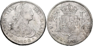 Cy13096.-CARLOS IV - 8 Reales 1800 Potosi P.P.- MBC+