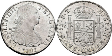 Cy13103.-CARLOS IV - 8 Reales 1801 Mexico F.T.-SC