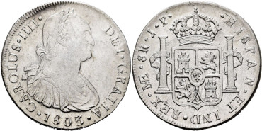 Cy13119.-CARLOS IV - 8 Reales 1803 Lima J.P.- EBC-