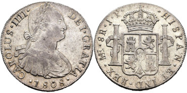 Cy13153.-CARLOS IV - 8 Reales 1808 Lima J.P.- EBC
