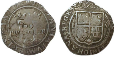 Cy02922.- JUANA Y CARLOS -2 Reales Mexico L M. - MBC