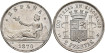 Cy16518.-G.P Y I REPUBLICA 2 Pesetas 1870(18-74) D.E.M.-SC