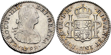 Cy12629.-CARLOS IV - 1 Real 1799 Mexico F.M.-EBC