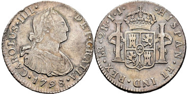 Cy12780.-CARLOS IV - 2 Reales 1798 Lima I.J.-MBC