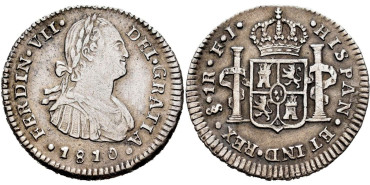 Cy14400.-FERNANDO VII - 1 Real 1813 Cadiz C.J.-MBC+