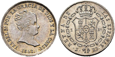 Cy15913.-ISABEL II - 1 Real 1852 Sevilla R.D.-SC