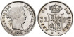 Cy15934.-ISABEL II - 1 Real 1857 on 57, Sevilla.-SC