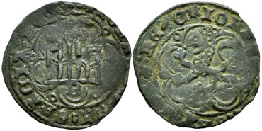 JUAN II de CASTILLA Y LEON 1406/1454 .-  Blanca, Burgos