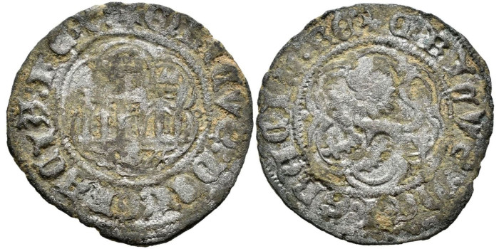 ENRIQUE III de CASTILLA Y LEON 1390/1406 .-  Blanca, Burgos