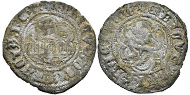 ENRIQUE III de CASTILLA Y LEON 1390/1406 .-  Blanca, Burgos