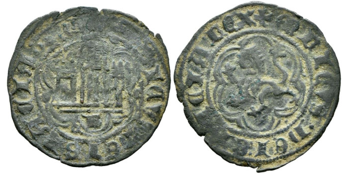 ENRIQUE III de CASTILLA Y LEON 1390/1406 .-  Blanca, Burgos
