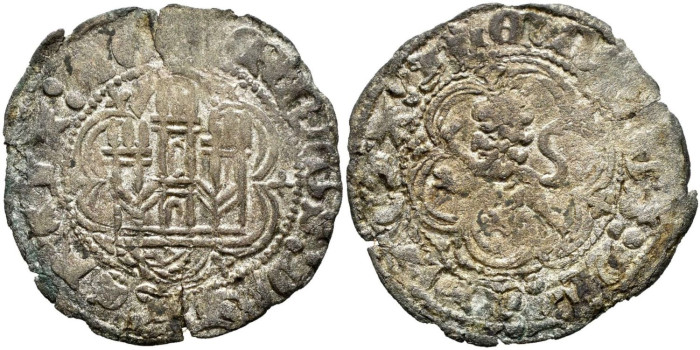 ENRIQUE III de CASTILLA Y LEON 1390/1406 .-  Blanca, Toledo