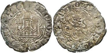 ENRIQUE III de CASTILLA Y LEON 1390/1406 .-  Blanca, Toledo