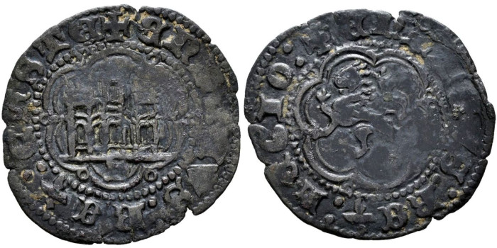ENRIQUE III de CASTILLA Y LEON 1390/1406 .-  Blanca, Sevilla