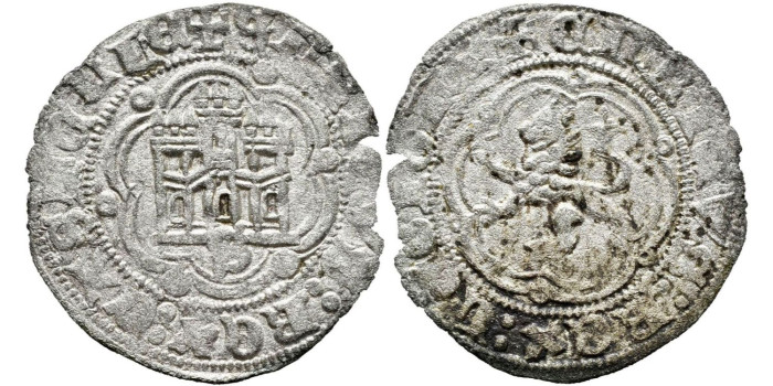 ENRIQUE III de CASTILLA Y LEON 1390/1406 .-  Blanca, Sevilla