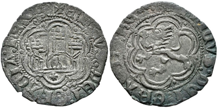 ENRIQUE III de CASTILLA Y LEON 1390/1406 .-  Blanca, Coruña