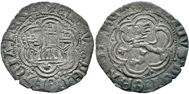 ENRIQUE III de CASTILLA Y LEON 1390/1406 .-  Blanca, Coruña