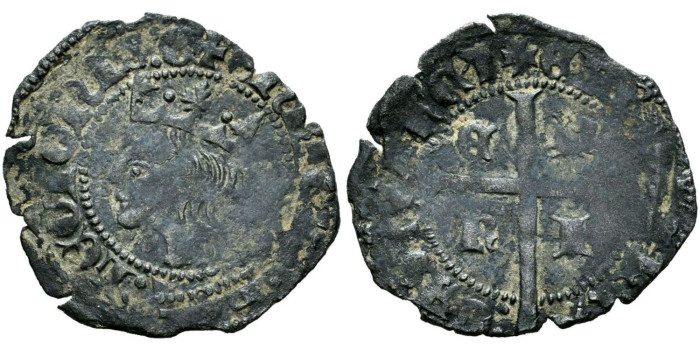 ENRIQUE II de CASTILLA  1368/1379 .-  Cruzado, Burgos