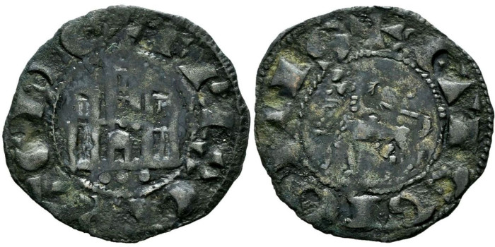FERNANDO IV de CASTILLA Y LEON  1295/1312 .-  Pepion -  3 puntos