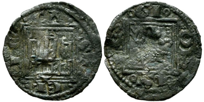ALFONSO X de CASTILLA Y LEON  1252/1284 .-  Obolo -  Cuenca