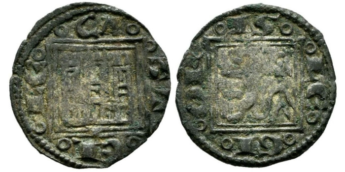 ALFONSO X de CASTILLA Y LEON  1252/1284 .-  Obolo -  Cuenca