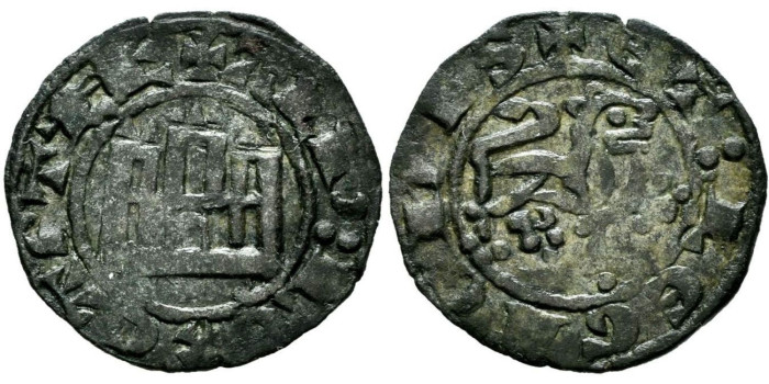 ALFONSO X de CASTILLA Y LEON  1252/1284 .-  Maravedi Prieto