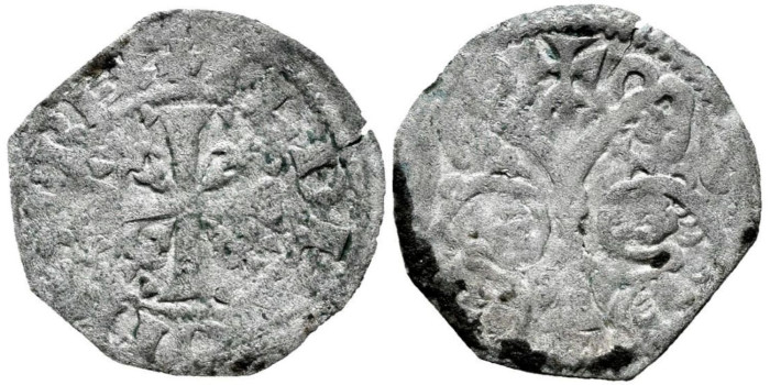 ALFONSO IX de LEON Y GALICIA  1188/1230 .-  Obolo MED.8/15