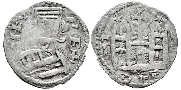 ALFONSO VIII de CASTILLA  1155/1214 .-  Dinero .-  )-*  Toledo?