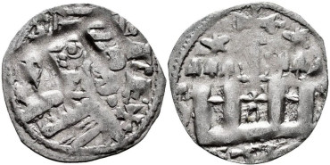 ALFONSO VIII de CASTILLA  1155/1214 .-  Dinero .-  MED.8/19