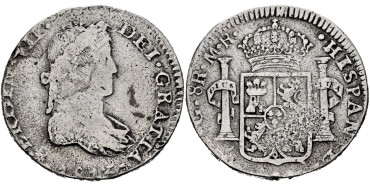 Cy15026.- Fernando VII 8 Reales 1813 Guadalajara M.R.  BC-