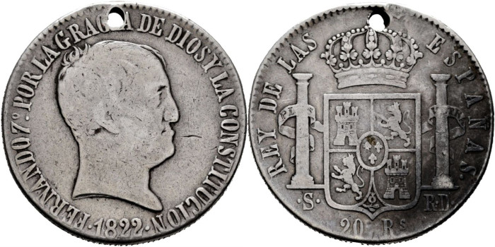 Cy15142.-FERNANDO VII - 8 Reales 1819 Sevilla R.D.-BC