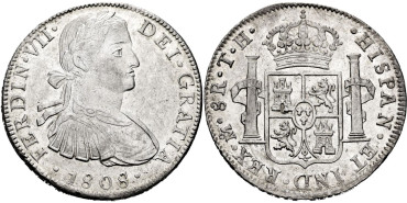 Cy14919.-FERNANDO VII - 8 Reales 1808 Mexico T.H.-SC
