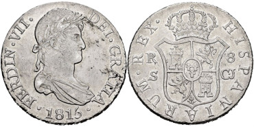Cy15089.-FERNANDO VII - 8 Reales 1815 Sevilla G.J.-SC-