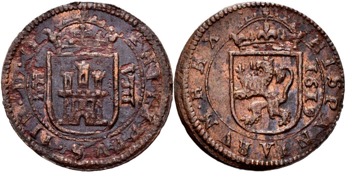 Cy04173.- FELIPE III - 8 Maravedis 1619 SEGOVIA.  SC 