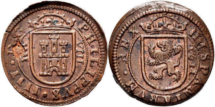 Cy05022.- FELIPE IV - 8 Maravedis 1622 SEGOVIA.  SC