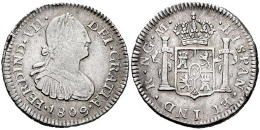CY14193.- FERNANDO VII - 1/2 Real 1808 GUATEMALA M.  EBC