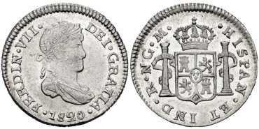 Cy14318.- FERNANDO VII - 1/2 Real 1820 GUATEMALA M.  SC 