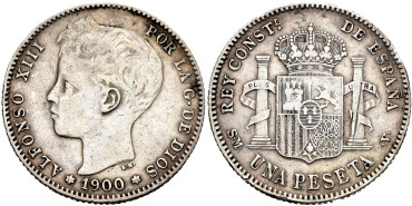 Cy16717e.- ALFONSO XIII 20 Ctv. Peso 1895 S.M.V. Puerto Rico.- MBC