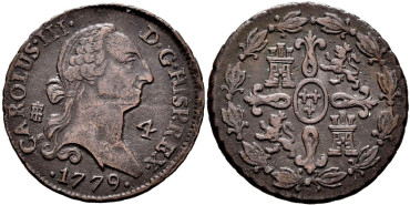 Cy10250.-CARLOS III - 4 Maravedis 1779 Segovia - MBC-