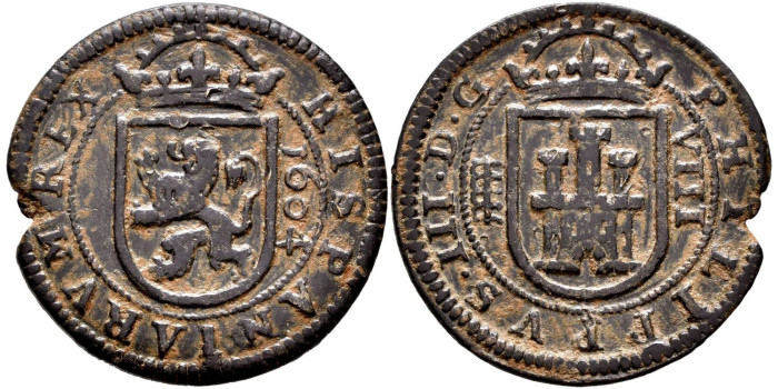 Cy04126.- FELIPE III - 8 Maravedís 1604 Segovia - MBC