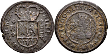 Cy07561.- FELIPE V - 4 Maravedís 1720 Burgos - MBC