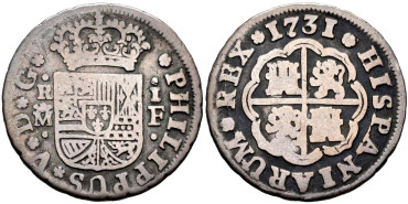 Cy07927.- FELIPE V. - 1 Real 1731 Madrid F - BC