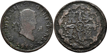 Cy14083.-FERNANDO VII -8 Maravedis 1819 Jubia - MBC-