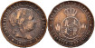 Cy15787.-ISABEL II - 2 1/2 Centimo de escudo 1866 Barcelona without OM- BC