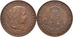 Cy15873.-ISABEL II - 5 Centimos de escudo 1866 Barcelona without OM - MBC+