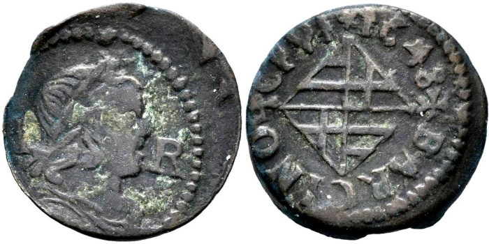 Cy06552.- LUIS XIV.- Ardite 1648 Barcelona BC