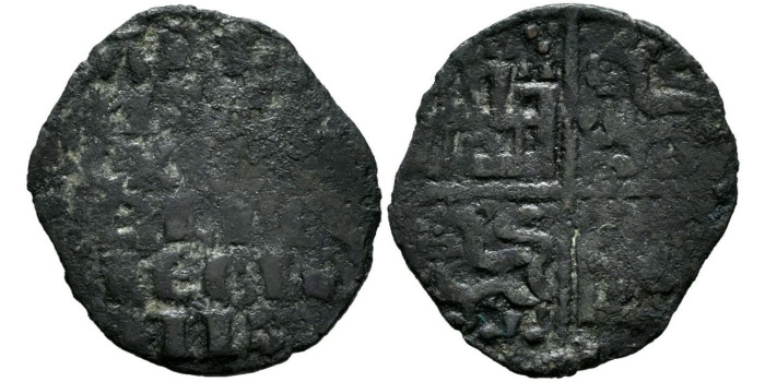 ALFONSO X de CASTILLA Y LEON  1252/1284 .-  Dinero Tres puntos