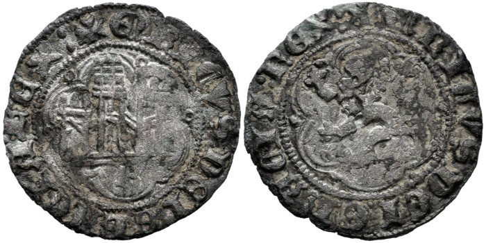 ENRIQUE III de CASTILLA Y LEON 1390/1406 .-  Blanca, Burgos