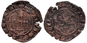 ENRIQUE III de CASTILLA Y LEON 1390/1406 .-  Blanca, Burgos